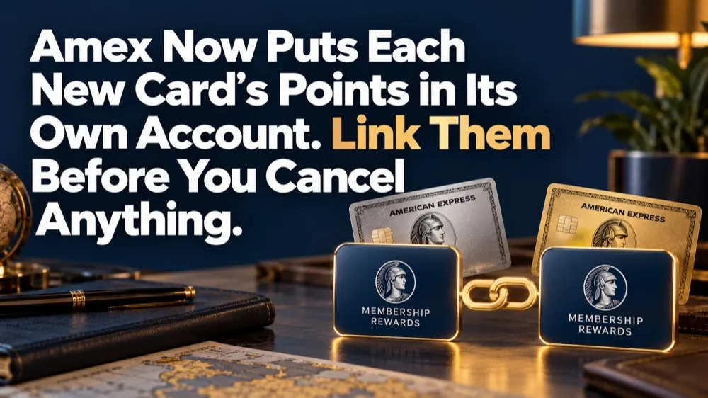 Amex Now Puts Each New Card's Points in Its Own Account. Link Them Before You Cancel Anything.