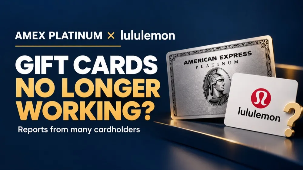 Amex Platinum lululemon Credit: Gift Cards Stopped Working for Many Cardholders